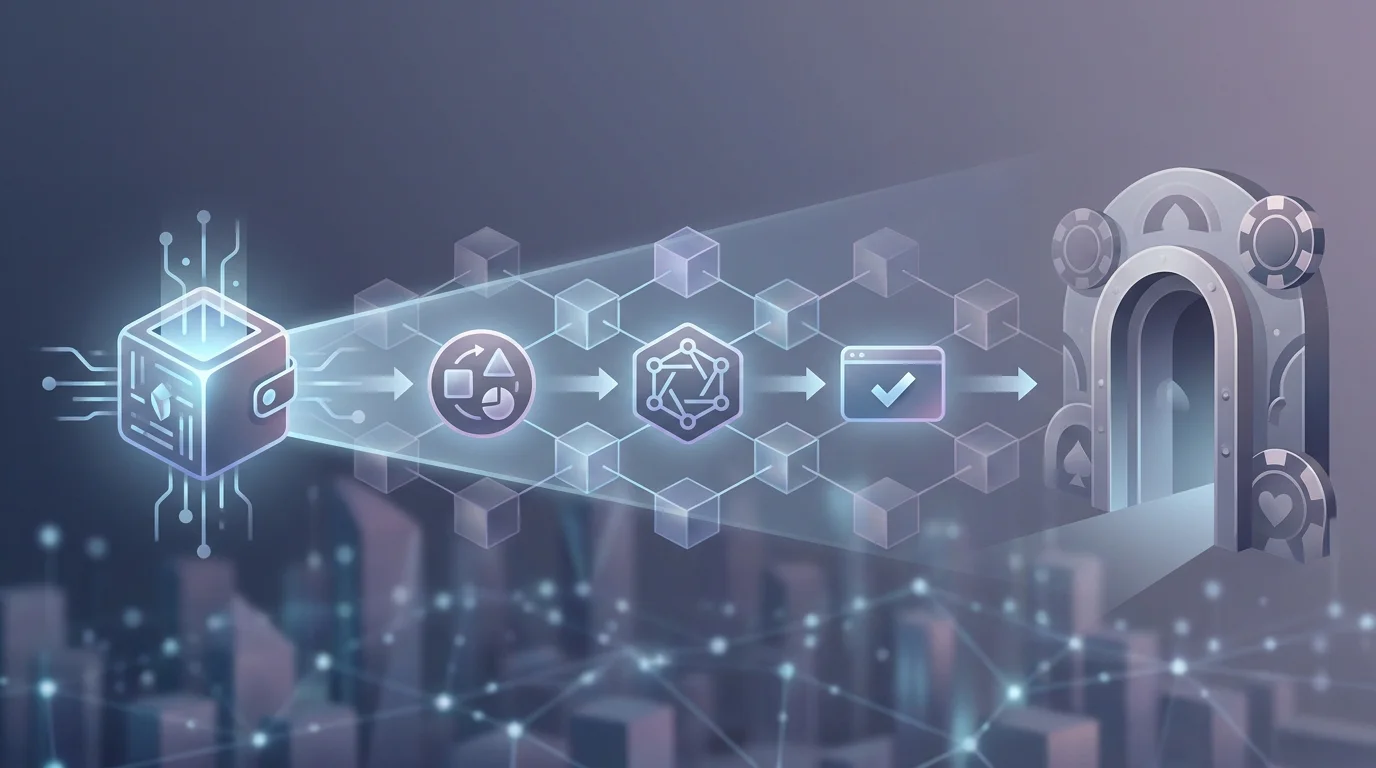 Ilustração editorial de um depósito em criptomoedas