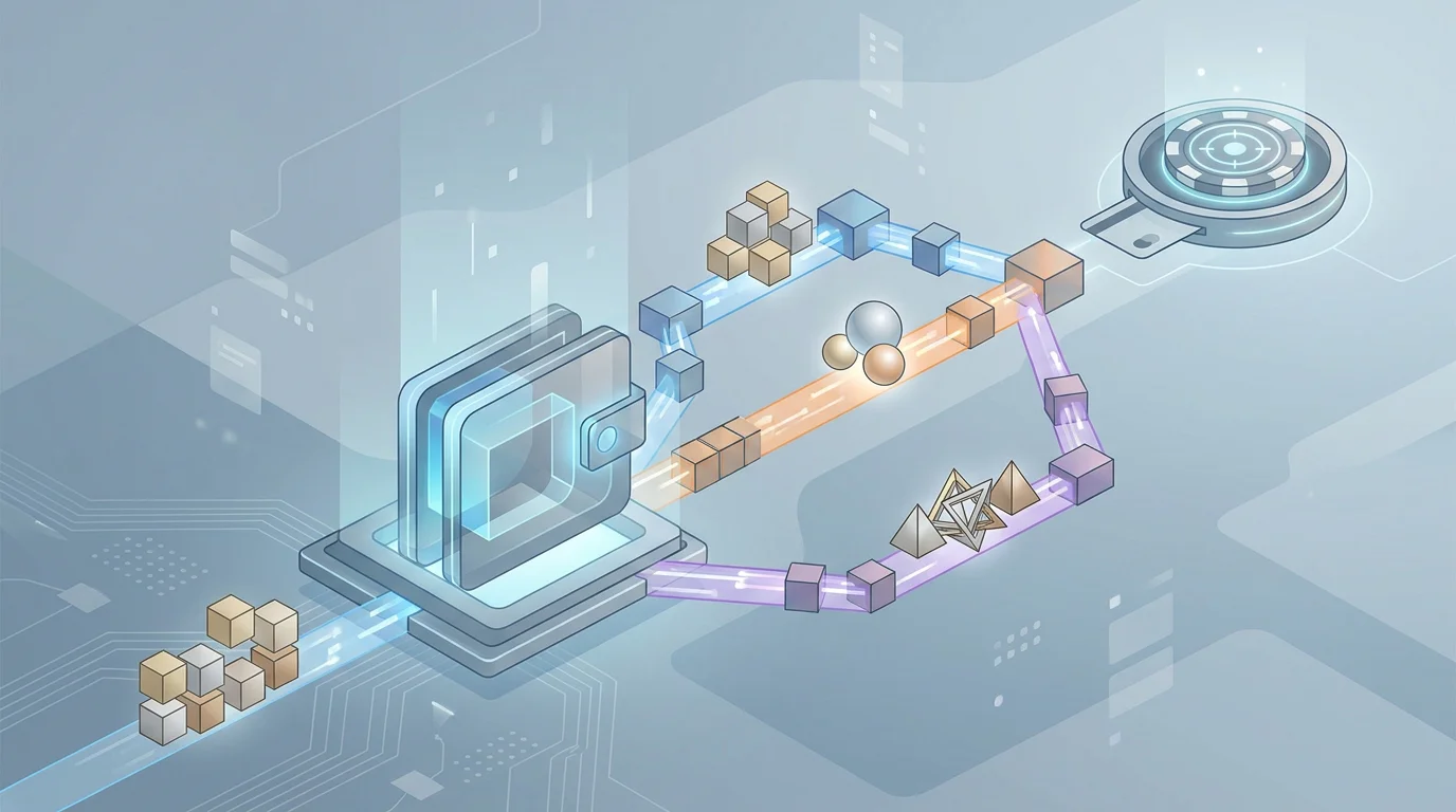 Ilustração editorial de pagamentos com criptomoedas